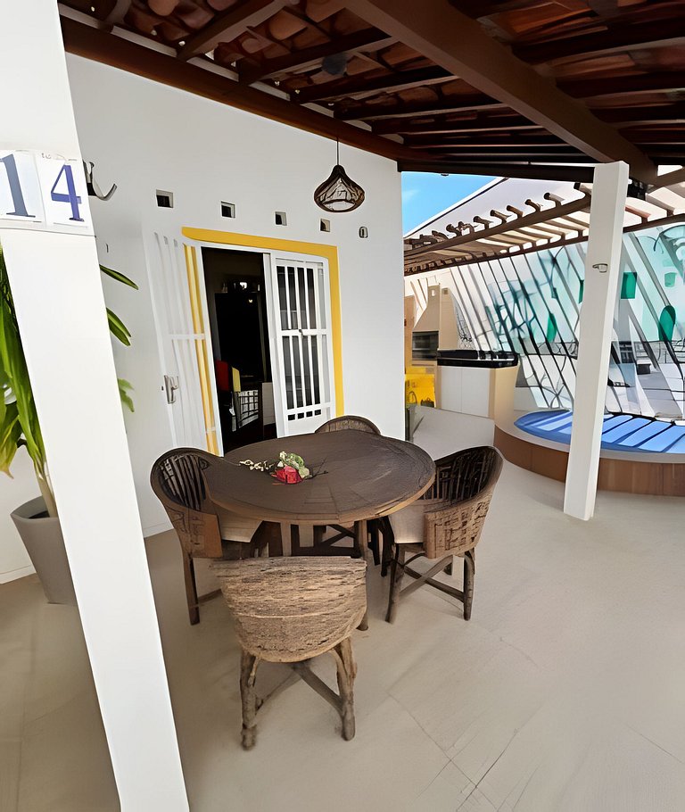 Casa Amarelinha 180m da praia
