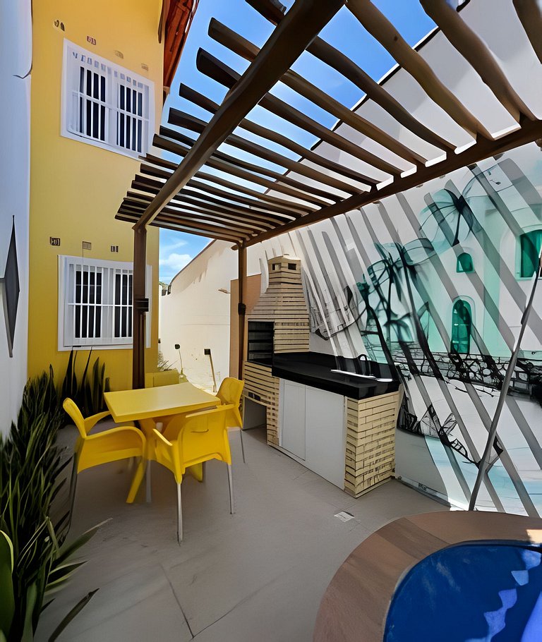 Casa Amarelinha 180m da praia
