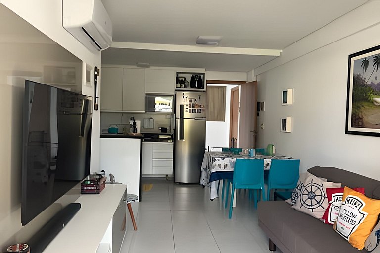 Apto deck Privativo e Churrasqueira em Muro Alto