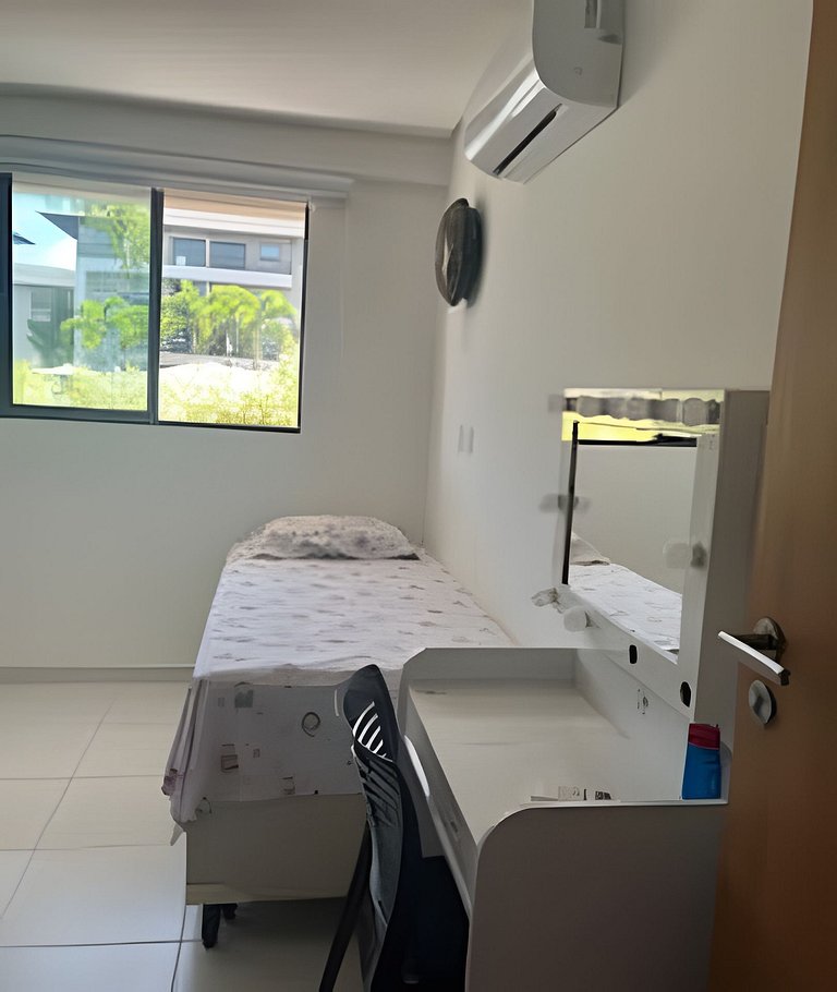 Apto deck Privativo e Churrasqueira em Muro Alto