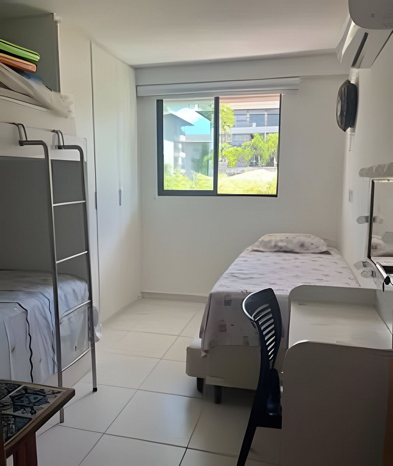 Apto deck Privativo e Churrasqueira em Muro Alto