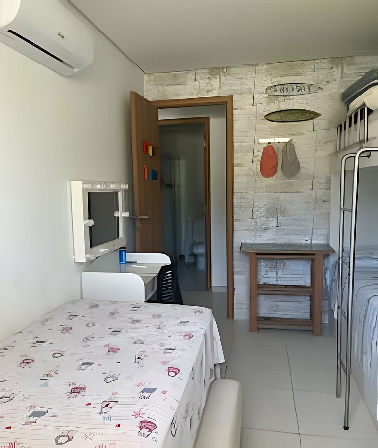 Apto deck Privativo e Churrasqueira em Muro Alto