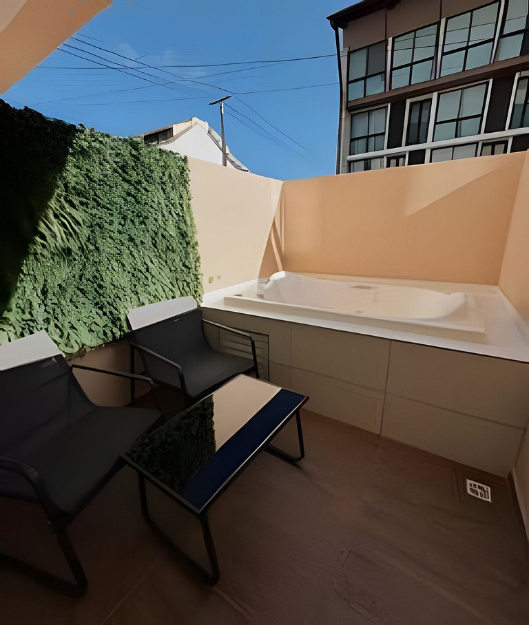 Flat em Porto de Galinhas com jacuzzi privativa