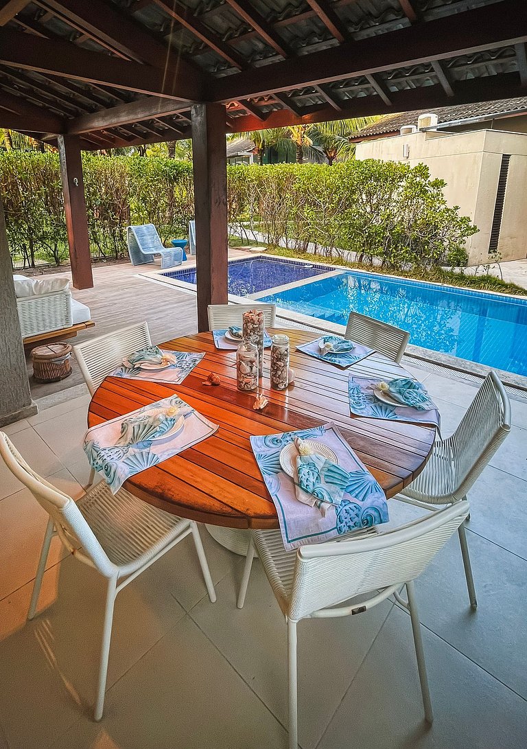 LC Casas de Praia Bangalô com piscina privativa