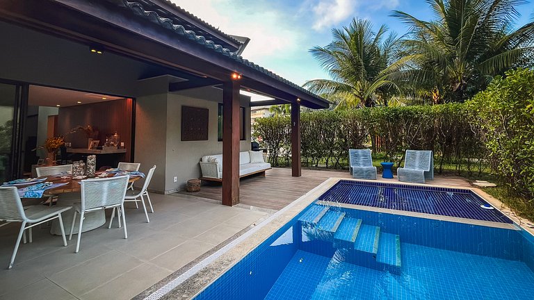 LC Casas de Praia Bangalô com piscina privativa