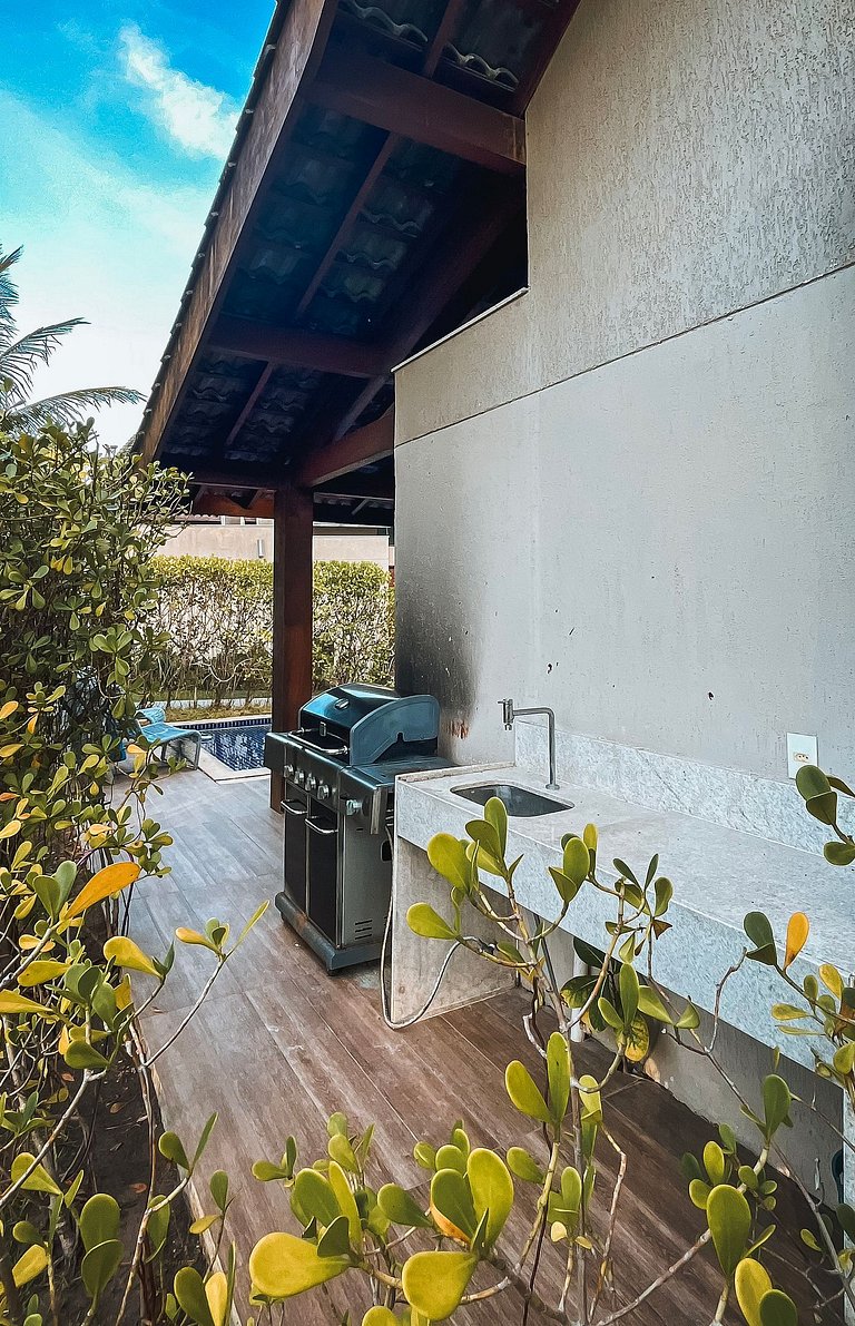 LC Casas de Praia Bangalô com piscina privativa