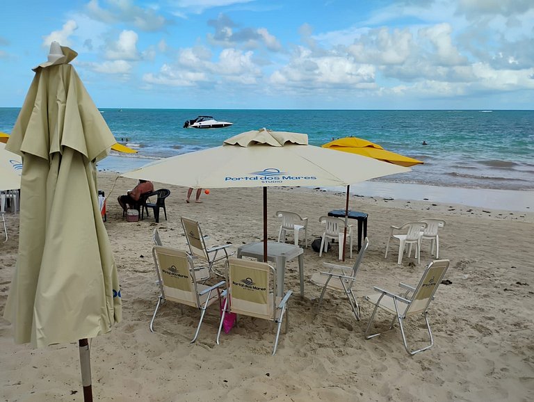 Pé na areia Portal dos Mares Tamandaré