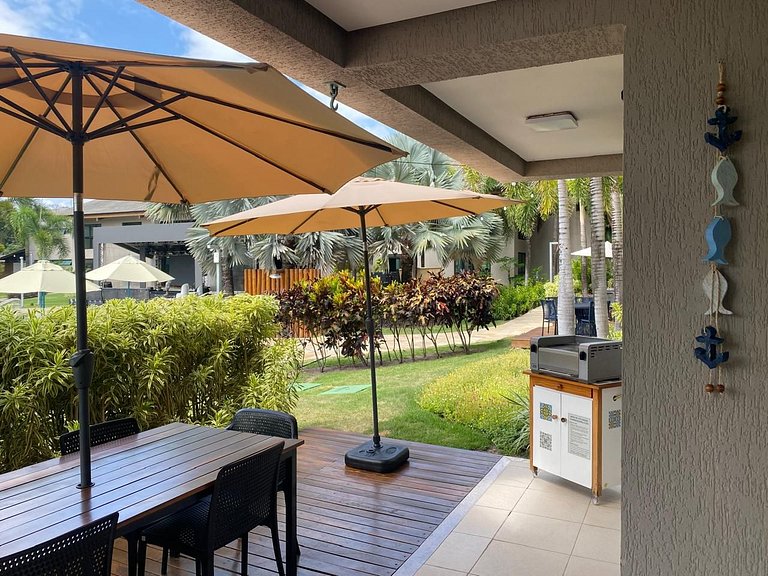 Apto deck Privativo e Churrasqueira em Muro Alto