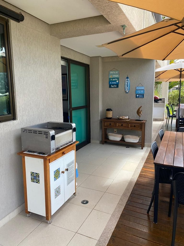 Apto deck Privativo e Churrasqueira em Muro Alto